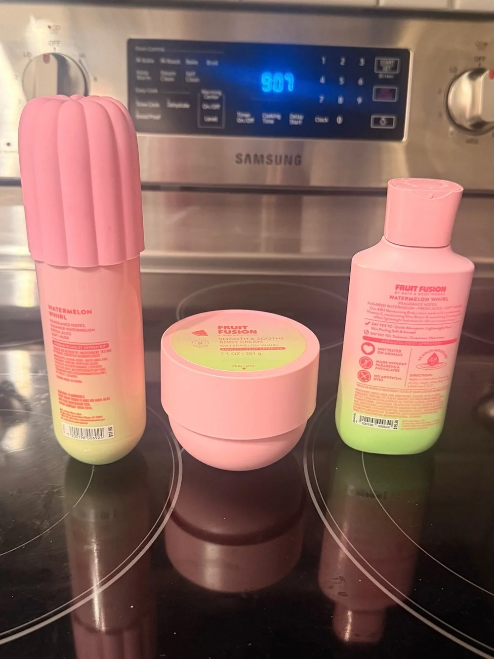 Bath & Body Works 3 piece Watermelon Whirl Set